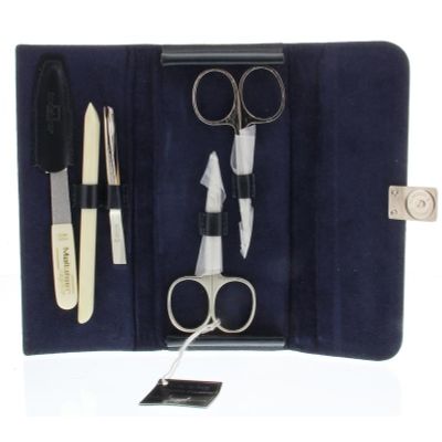 Manicure etui 5-delig leden ni HS+ 1 set - Staalwaren