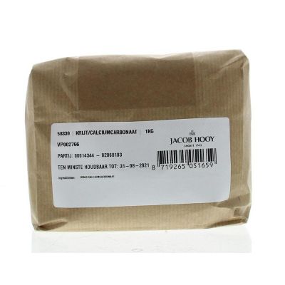 Jacob Hooy Krijt calciumcarbonaat Jacob Hooy Krijt calciumcarbonaat 1 kilogram - Overige producten