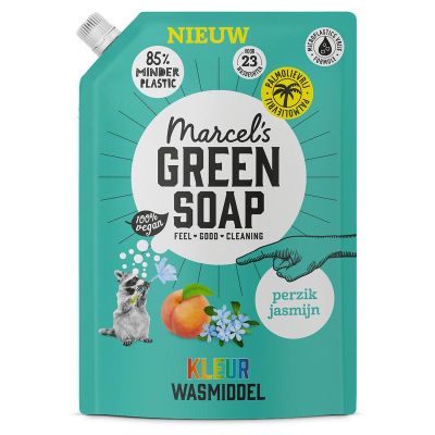 Marcel's GR Soap Wasmiddel kleur perzik & jasmijn navulling