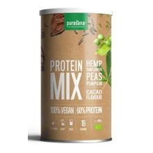 Foto van Purasana Protein mix pea sunflower hemp cacao vegan bio