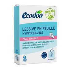 Ecodoo Wasstrips laundry sheets gevoelige huid eco Foto van Ecodoo Wasstrips laundry sheets gevoelige huid eco