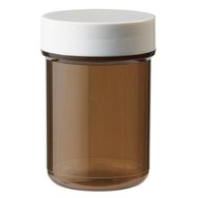 Foto van Plastobel tabletflacon bruin gedopt 35 ml