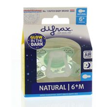 Foto van Difrax Fopspeen natural 6+ nacht