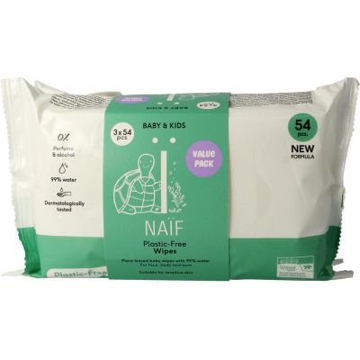 Naif Baby wipes 3-pack plastic free