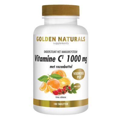 Golden Naturals Vitamine C 1000 mg met rozenbottel