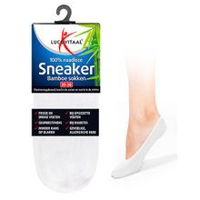 Foto van Lucovitaal Bamboe sneakersok wit 43-46
