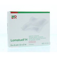 Foto van Lomatuell H gaasverband 5 cm x 5 cm