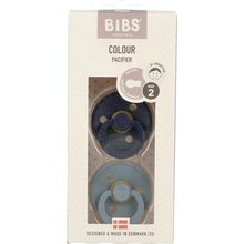 Foto van Bibs Fopspeen maat 2 - deep space/petrol 2pack