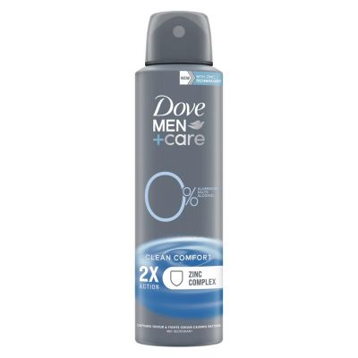 Dove Men+ care deodorant spray clean comfort 0%