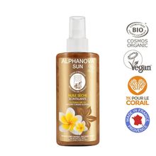 Foto van Alphanova Sun Sun dry oil spray glitter bio