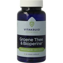 Foto van Vitakruid Groene thee extract 500 mg met bioperine