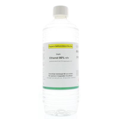 Orphi Alcohol 80% ethanol met 5% IPA Orphi Alcohol 80% ethanol met 5% IPA 1000ML -