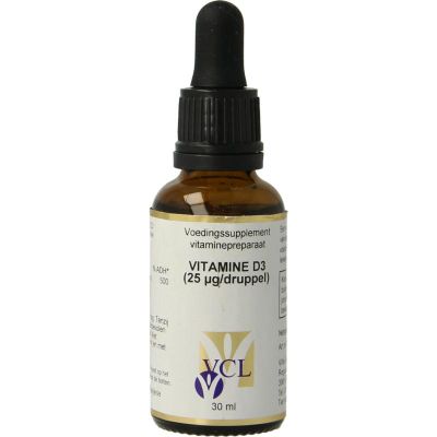 Vital Cell Life Vitamine D3 25 mcg druppels 30 Milliliter - Vitamine enkel