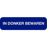 Strooketiket in donker bewaren 44 x 11 mm