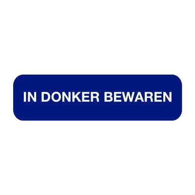Strooketiket in donker bewaren 44 x 11 mm 750 stuks - 