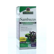 Foto van Natures Answer Sambucus vlierbessen extract 12.000 mg suikervrij