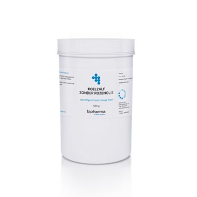 Bipharma Koelzalf zonder rozenolie Bipharma Koelzalf zonder rozenolie 500 gram - Overig lichaam
