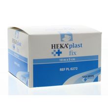 Foto van Hekaplast Fix pleister 10 m x 5 cm met schutvel