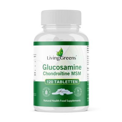 Livinggreens Glucosamine chondroitine MSM 120 tabletten - Glucosaminen chondroitine MSM