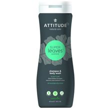 Foto van Attitude Super leaves shampoo & body wash man 2 in 1
