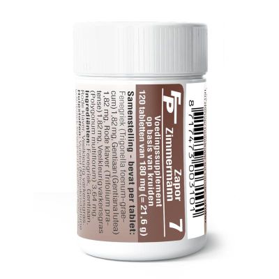 Medizimm Zapor 7 120 tabletten - Fytotherapie