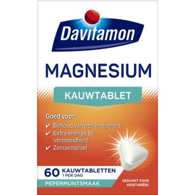 Davitamon Magnesium 60 kauwtabletten - Mineralen enkel