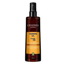 Foto van Celenes Herbal tanning oil all skin types SPF15+