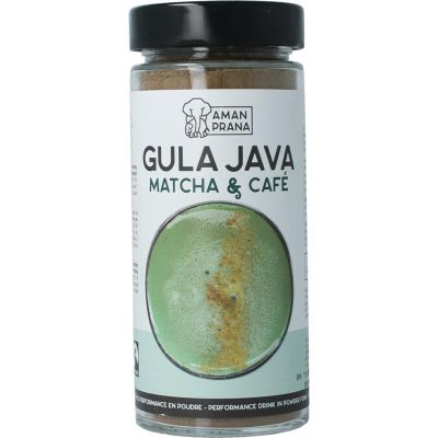 Amanprana Gula java matcha & cafe bio Amanprana Gula java matcha & cafe bio 230 gram - Dranken