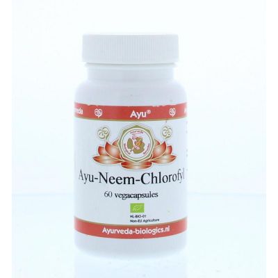 Foto van Ayurveda BR Ayu neem chlorofyl 300mg