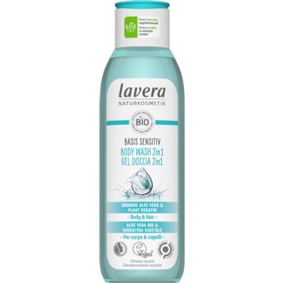 Lavera Basis Sensitiv douchegel/body wash 2-in-1 bio EN-I