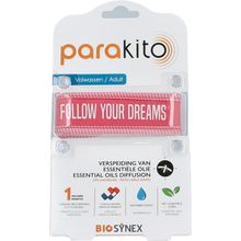 Foto van Parakito Anti mug armband volwassenen fuchsia