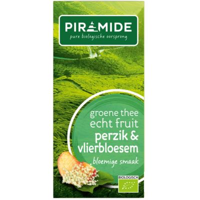 Piramide Groene thee perzik vlierbloesem