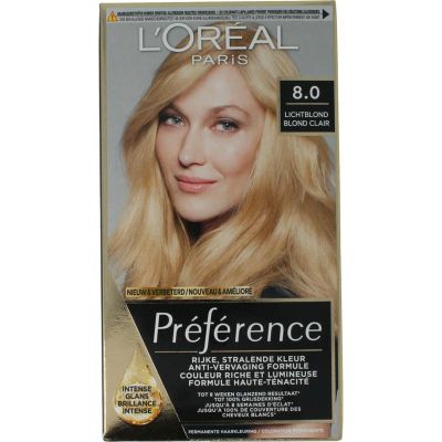 Foto van Loreal Preference 8 californie lichtblond