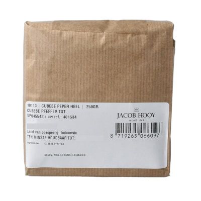Jacob Hooy Cubebe peper heel 250 gram - Kruiden