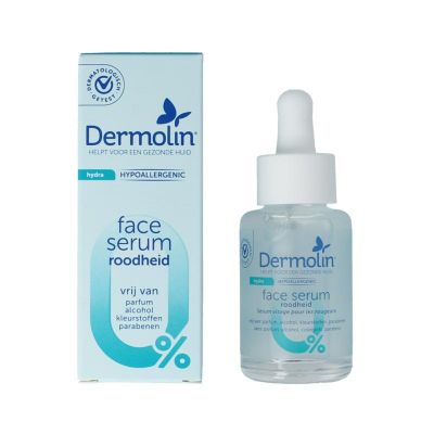 Foto van Dermolin Serum roodheid met pipet