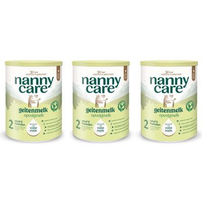 Nannycare 2 opvolgmelk 3x900 gram 3 pack - 