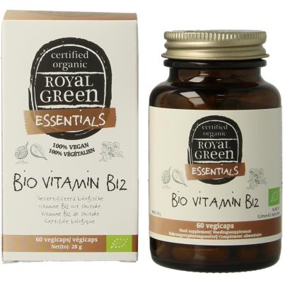 Royal Green Vitamine B12 - 25mcg bio 60 Vegetarische capsules - Vitamine enkel