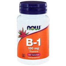 Foto van NOW Vitamine B1 100 mg