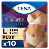 Afbeelding van TENA Silhouette Plus Crème - Hoge Taille L