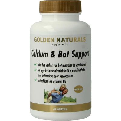 Golden Naturals Calcium & Bot Support 60 tabletten - Overige vitaminen/mineralen