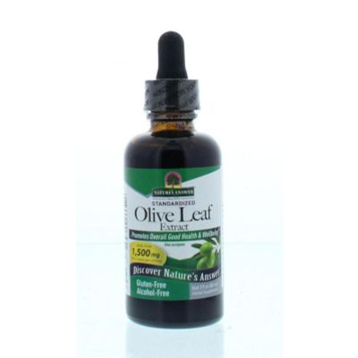 Natures Answer Olijfblad extract 1:1 alcoholvrij 1500 mg