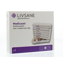 Foto van Medicaset medicijnbox wit 5V braille