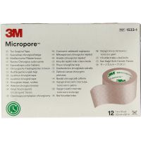 3M Micropore hechtpleister 2.5 x 9.1 huidkleur