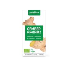 Foto van bio gember 250mg Purasana