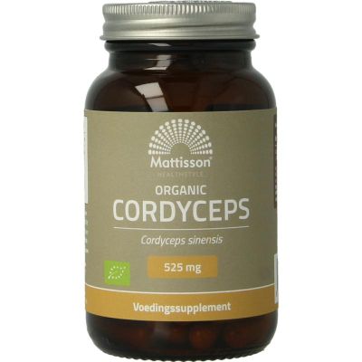 Mattisson Absolute cordyceps 525 mg organic 60 vcaps - Mycotherapie Paddestoelen