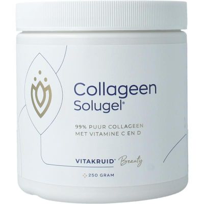 Vitakruid Collageen solugel poeder met C en D Vitakruid Collageen solugel poeder met C en D 250 gram - Overige vitaminen/mineralen