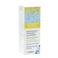 Xylometazoline 0,5 mg/ml druppels