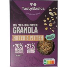 Foto van Tastybasics Less carb-high protein granola noten & pitten