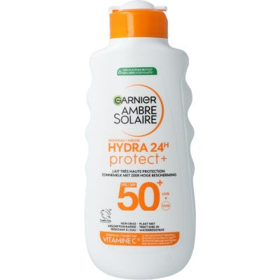 Ambre Solaire Hydraterende melk protect SPF50+ Ambre Solaire Hydraterende melk protect SPF50+ 175 Milliliter - In de zon
