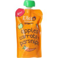 Ella's Kitchen Apples carrots & parsnips 4+ maanden knijpzakje